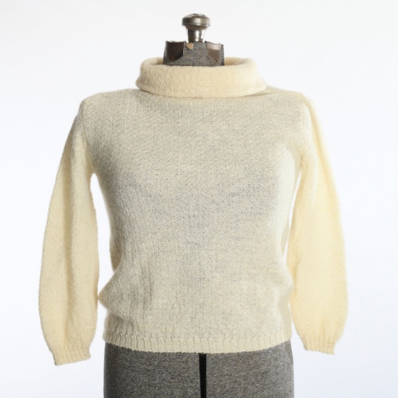 60s mohair pull over knit 