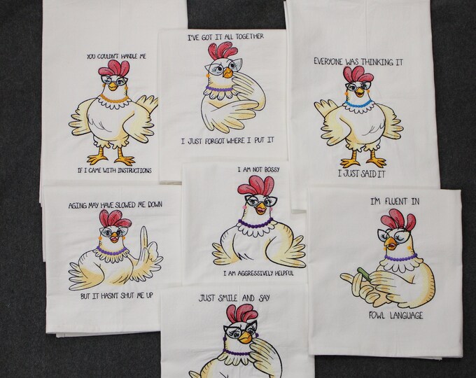 Talking Hens set of 7 Made to Order - Etsy