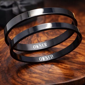 Engraved Surgical Steel Cuff Bracelet: Discreet Hidden Message Day Collar