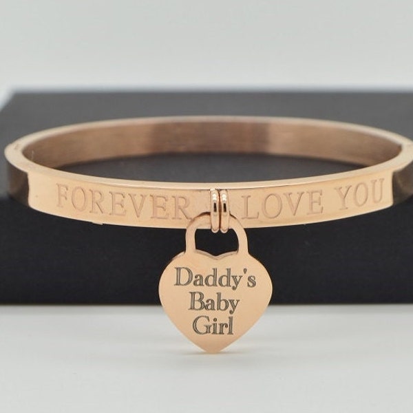 BDSM Personalized Rose Gold slave bracelet wrist cuff custom engraved day collar heart padlock charm ddlg babygirl kitten little submissive