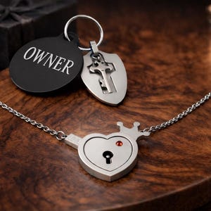 Custom LOCKING Day Collar, BDSM submissive collar, Personalized Couples Set, Dom and Sub gifts, BDSM Christmas, birthday, anniversary image 2