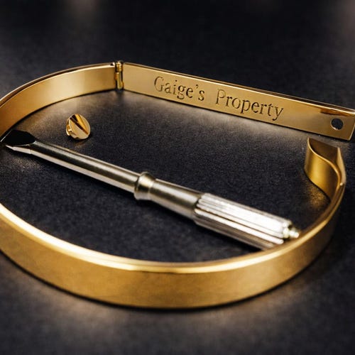Bracelet à vis en acier chirurgical gravé sur mesure – usure discrète, message personnalisé