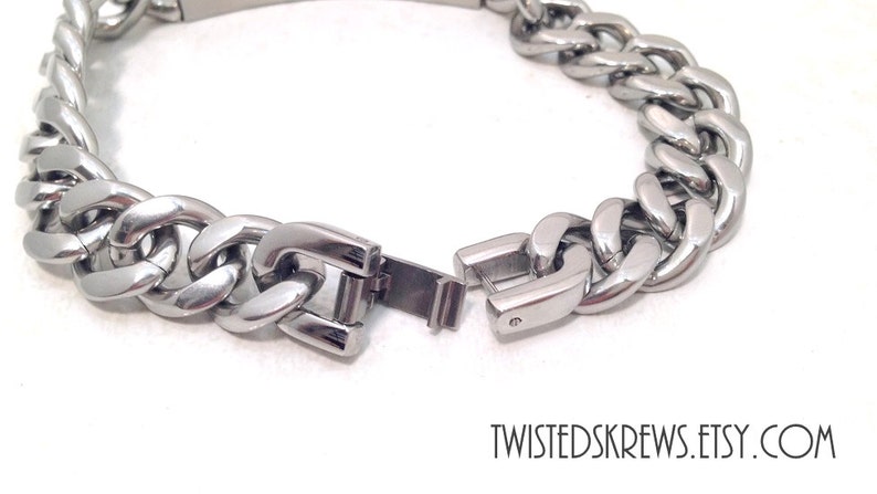 CUSTOM BDSM ENGRAVED Stainless Steel Men/'s bracelet master dom sir daddy ddlg submissive male slave cuckold