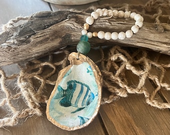 Oyster Shell Wine Charm