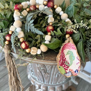 Oyster Shell Blessing Bead Garland