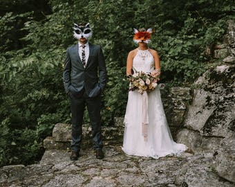 Raccoon & Fox Love Story Set