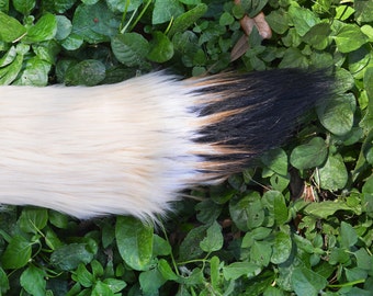 Fennce Fox Faux Fur Tail, handmade