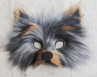 Toto Terrier Faux Fur Mask