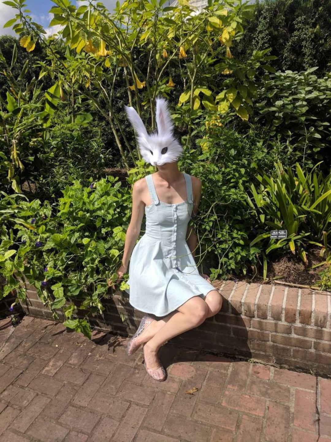 White Rabbit Mask, Handmade - Etsy