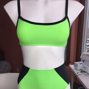 Neon green rave top Outlet
