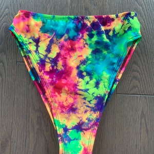 Rave bottoms, rave outfit set women,  rave wear clothing, High waisted cheeky bottoms, Thigh high cut bikini bottoms