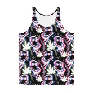 Trippy Men&#39;s rave tank top, mens rave outfit, mens rave clothing, festival outfit, mens rave set, mens rave top, mens rave shirt, plus size