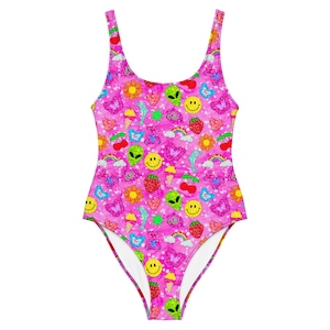 Roze neon romper voor rave, grote maten rave-outfitset dames, festival- en ravewear-kleding uit één stuk
