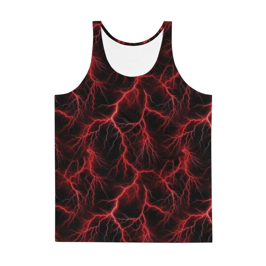 Electric Men's Rave Tank Top, Plus Size Mens Rave Outfit Set, Mens Rave ...