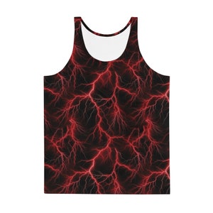 Electric Men&#39;s rave tank top, plus size mens rave outfit set, mens rave clothing plus size, festival outfit, mens rave top, mens rave shirt