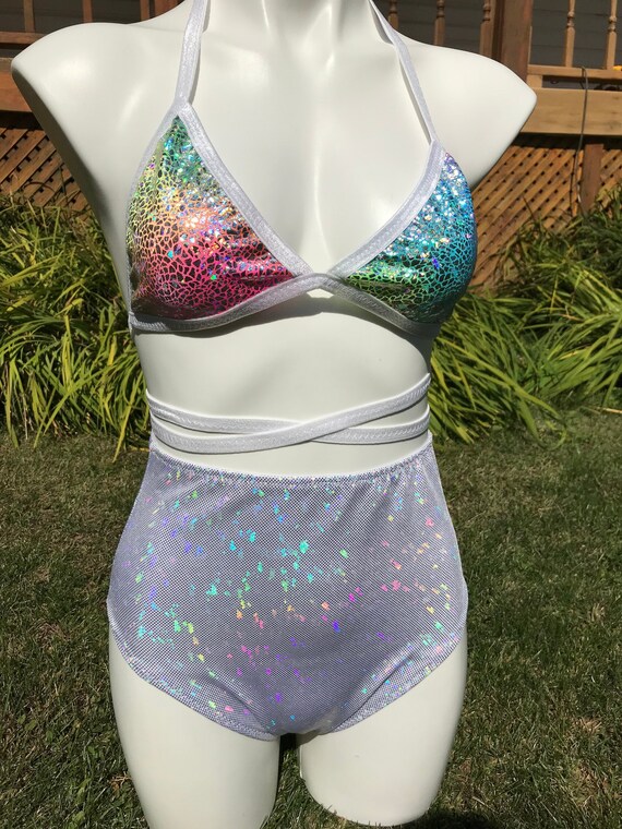 holographic rave top