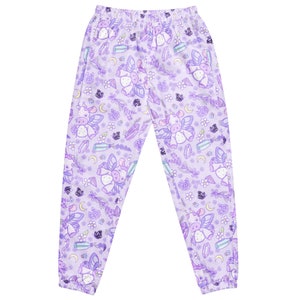 Purple Rave Joggers, Rave bottoms, rave outfit women, rave outfit men, festival outfit, festival bottoms, plus size rave wear, rave pants