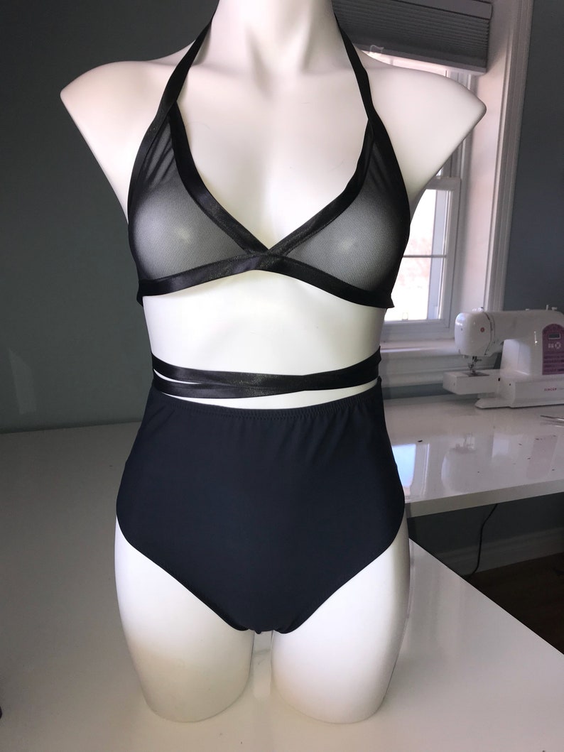 embellished halter neck top