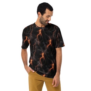 Electric Men&#39;s rave tshirt, mens plus size rave outfit set, mens rave outfit, mens rave clothing, festival outfit, mens rave shirt