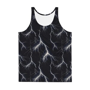 Electric Men&#39;s rave tank top, plus size mens rave outfit set, mens rave clothing plus size, festival outfit, mens rave top, mens rave shirt