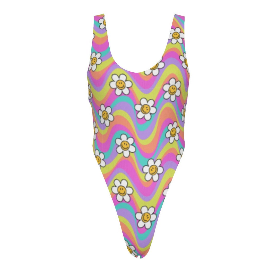 Reversible Rave Bodysuit, Rave Outfit Women Set, Thigh High Festival ...