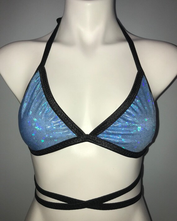 Blue bralette outfit hotsell