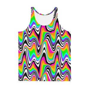 Trippy Men&#39;s rave tank top, mens rave outfit, mens rave clothing, festival outfit, mens rave set, mens rave top, mens rave shirt, plus size