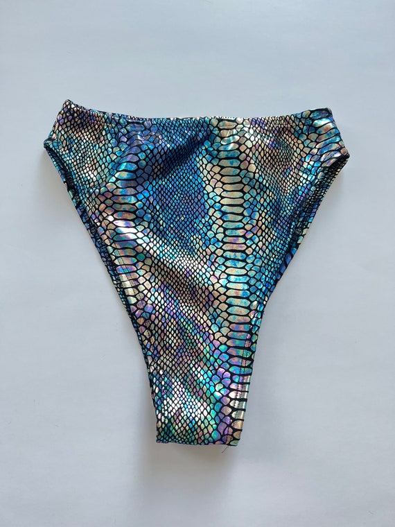 Black Holographic Rave Bottoms Thigh 
