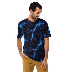 Electric Men&#39;s rave tshirt, mens plus size rave outfit set, mens rave outfit, mens rave clothing, festival outfit, mens rave shirt