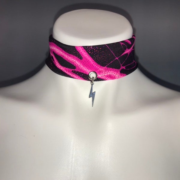 Holographic choker, rave choker, rave accessory, choker necklace, charm choker, rave necklace, rave jewlery, rave outfit,  rave wear,