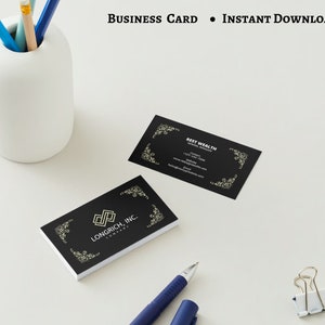 Modern Business Card Template | Business Card Template | Editable Business Card Template | DIY Calling Card | Instant Download.