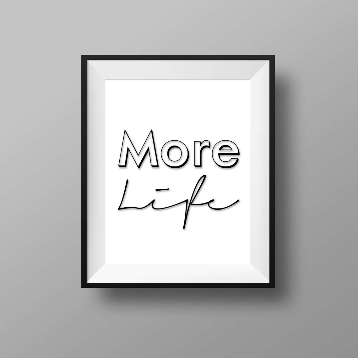 More Life More Life Print Drake Inspired Drizzy 8x10 Etsy