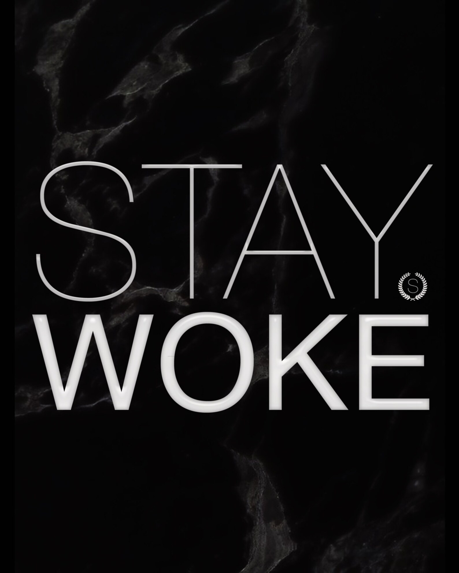 Stay Woke Stay Woke Sign Stay Woke Art Marble Prints Etsy