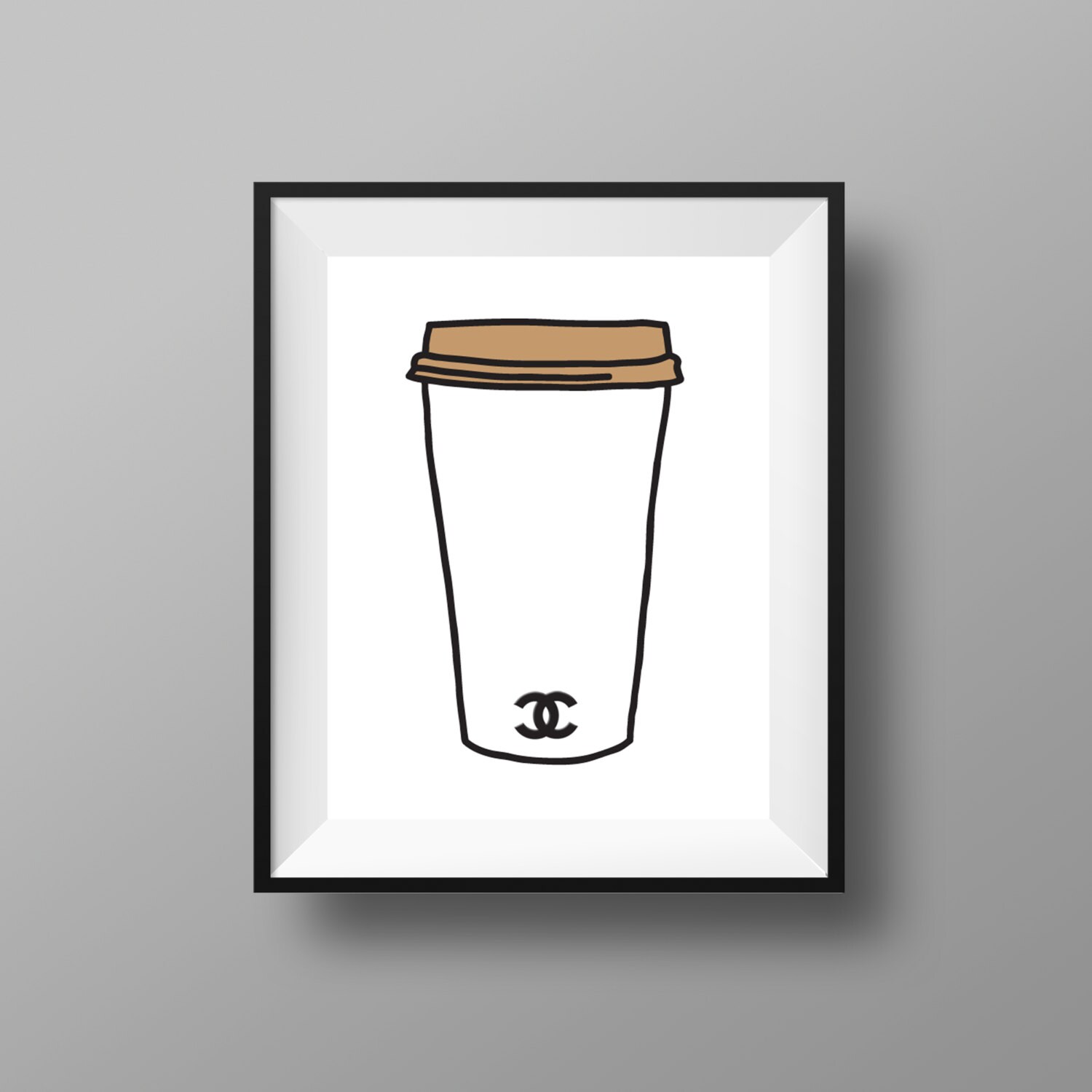 Coffee Mug Art Chanel Coffee Print Chanel Coffee Mug | Etsy