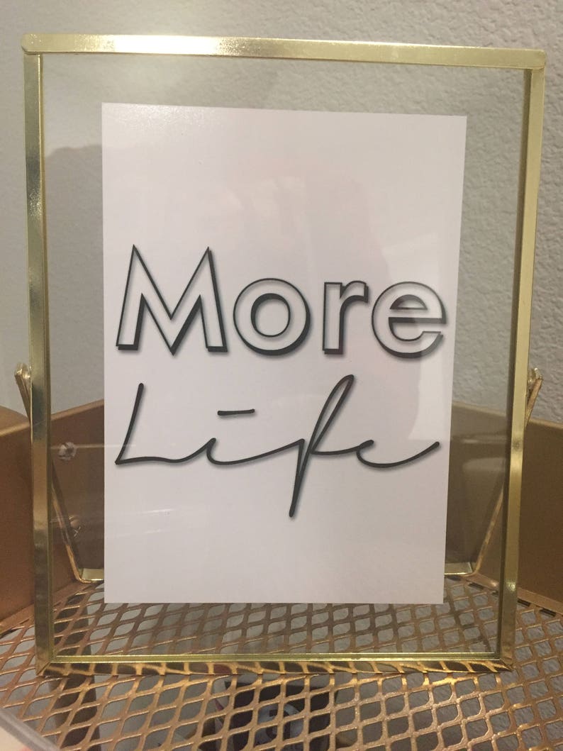 More Life More Life Print Drake Inspired Drizzy 8x10 Etsy
