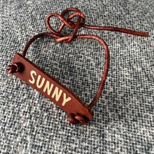 Custom rakhi for kids - leather