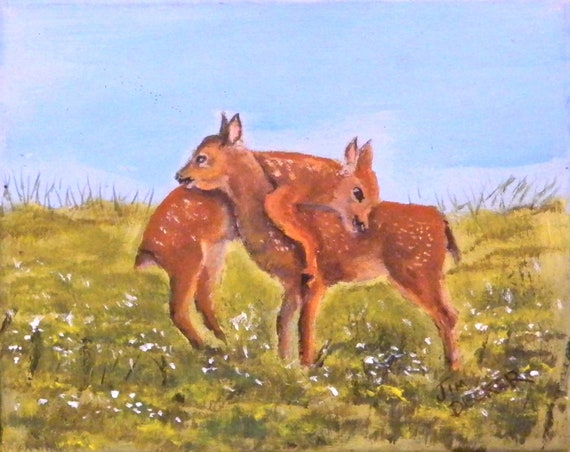 DEER PAINTING   I Love You