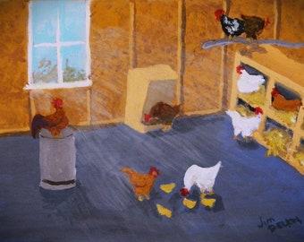 Chicken Coop  painting