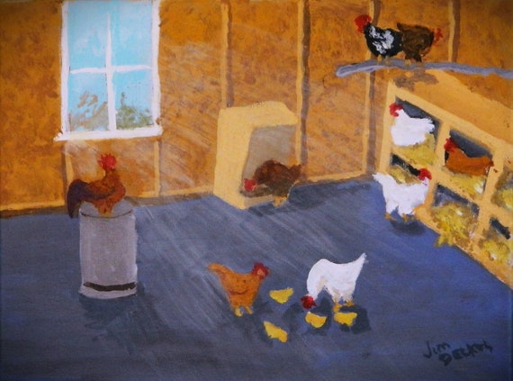 Chicken Coop  painting