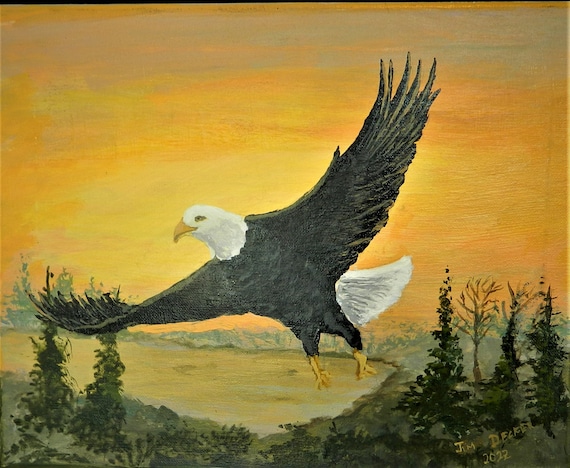 EAGLE IN FLIGHT  Painting