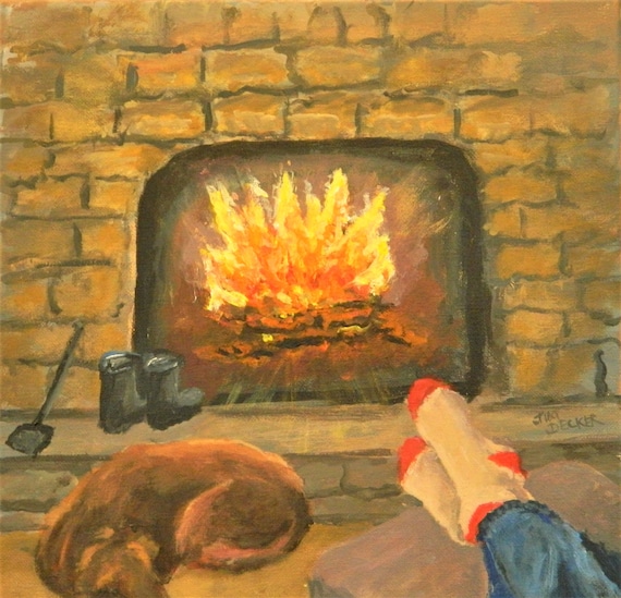 FIRE SIDE PAINTING Home Sweet Home