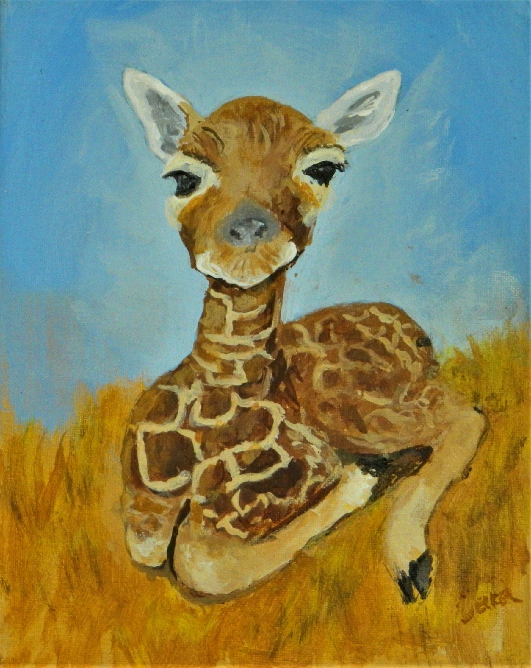Baby Giraffe Children's art