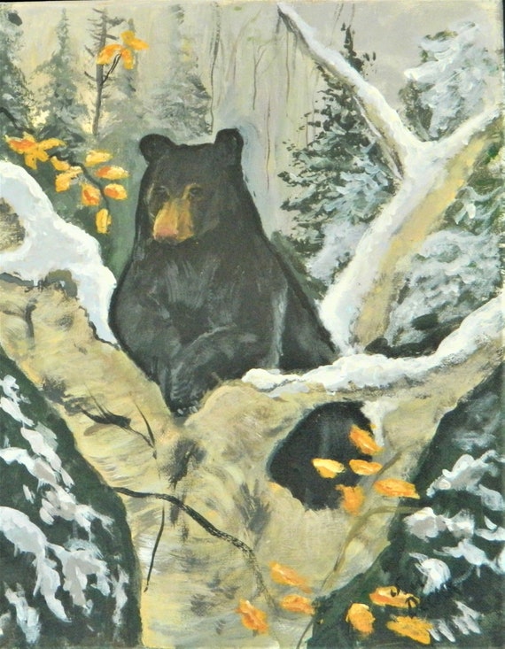 BLACK BEAR Painting