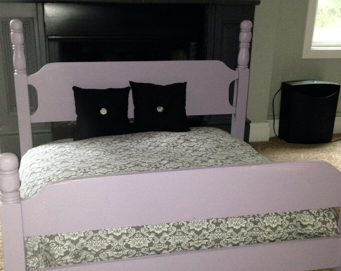 XL Wood Dog Bed With Headboard, Footboard, Wood Side Rails, Mattress