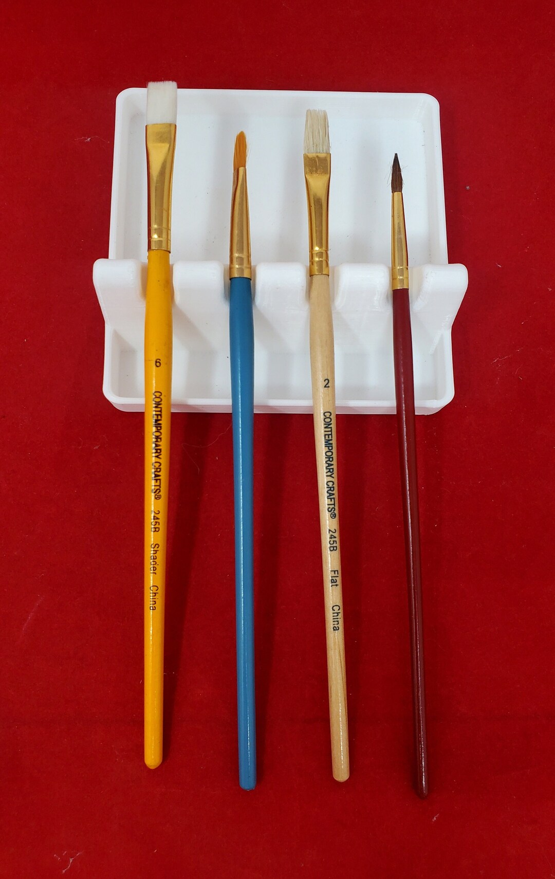 Paint Brush Rest 3d-printed Made With Sturdy PLA Material in White ...