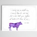 PRINTABLE Purple Cow Poem Digital Download by Gelett Burges - Etsy Canada