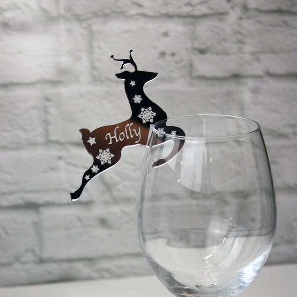 Wedding/Christmas Table Name Places - Fabulous Reindeer Christmas or Wedding Personalised Table Place Settings/Wedding Favour.