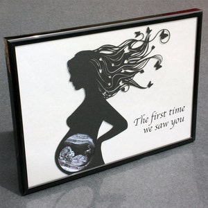 Baby Scan Photo Frame for New Mum,Mothers Day Gift,New Baby Present,Personalised Ultrasound Photo Frame.Baby Scan Keepsake,Baby Shower Gift