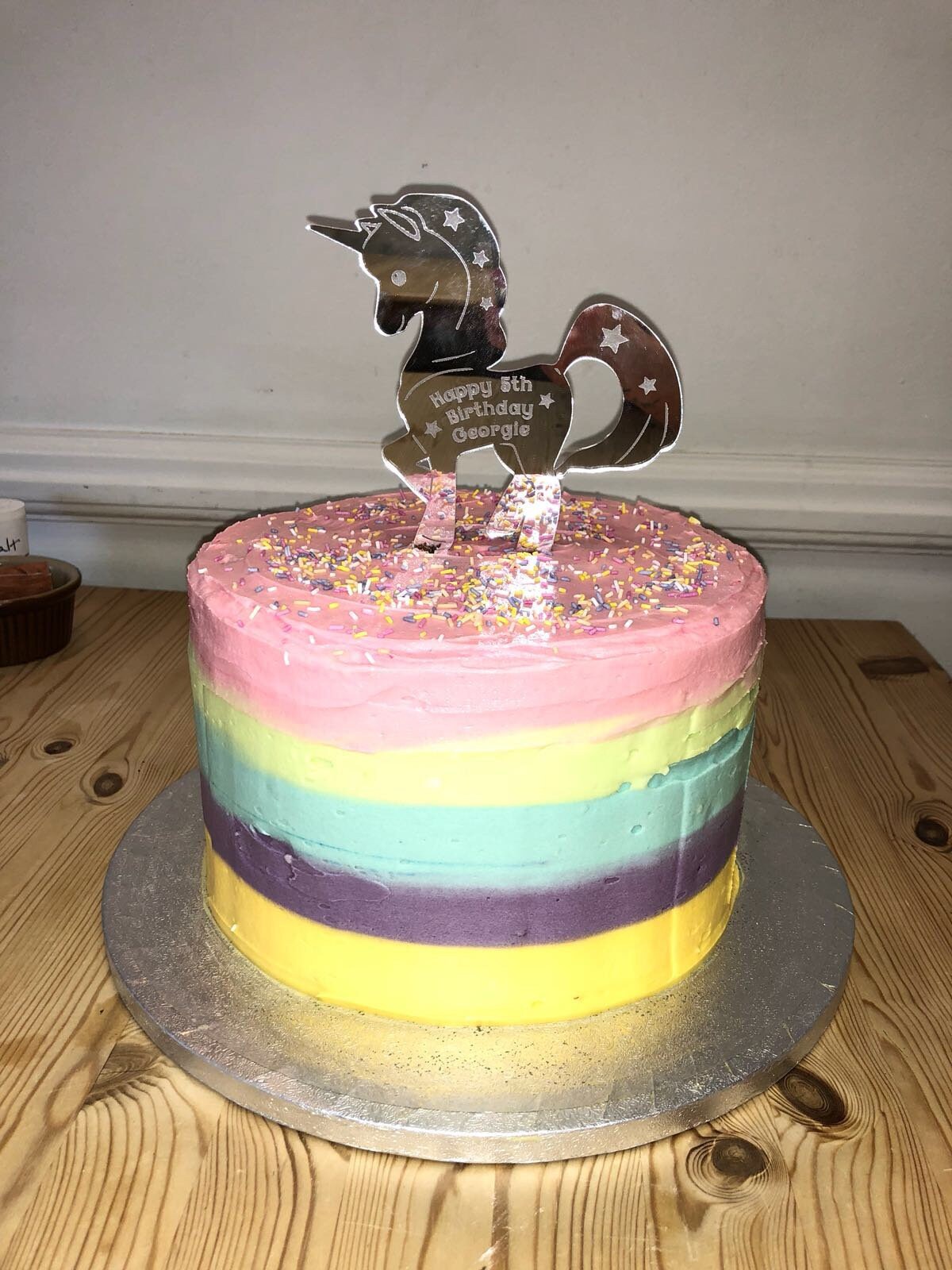 Unicorn Birthday Cake Topper Kids Personalised Cake Decoration Etsy Unicorn Birthday Cake Topper Kids Personalised Cake Decoration Etsy