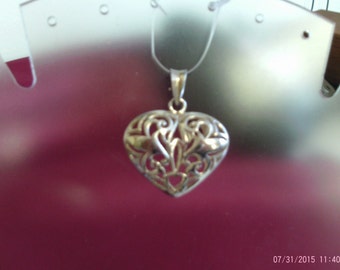 Heart Pendant Sterling Silver